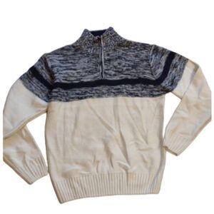 Park Slope 1/4 Zip Neck Knitwear long sleeve sweater Soft Knit M
